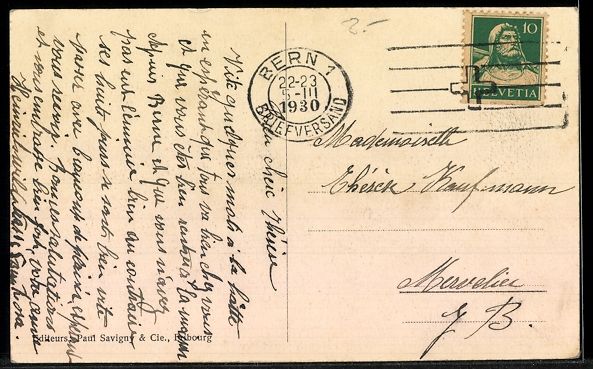Cartoline postali: AK Romont, Et les Alpes – Usato da Berlin venduto da bartko-reher 1