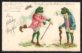 Froschherren auf dem Spaziergang von Wes