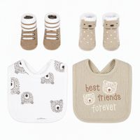 NEUWERTIG-Lätzchen & Söckchen Geschenkset – 4-teilig