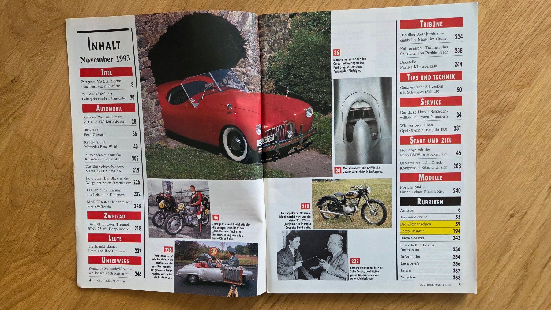Zeitschriften & Magazine: 7 Hefte Oldtimer Markt 1993 – Gebraucht aus Muri b. Bern von Nydegg3 6