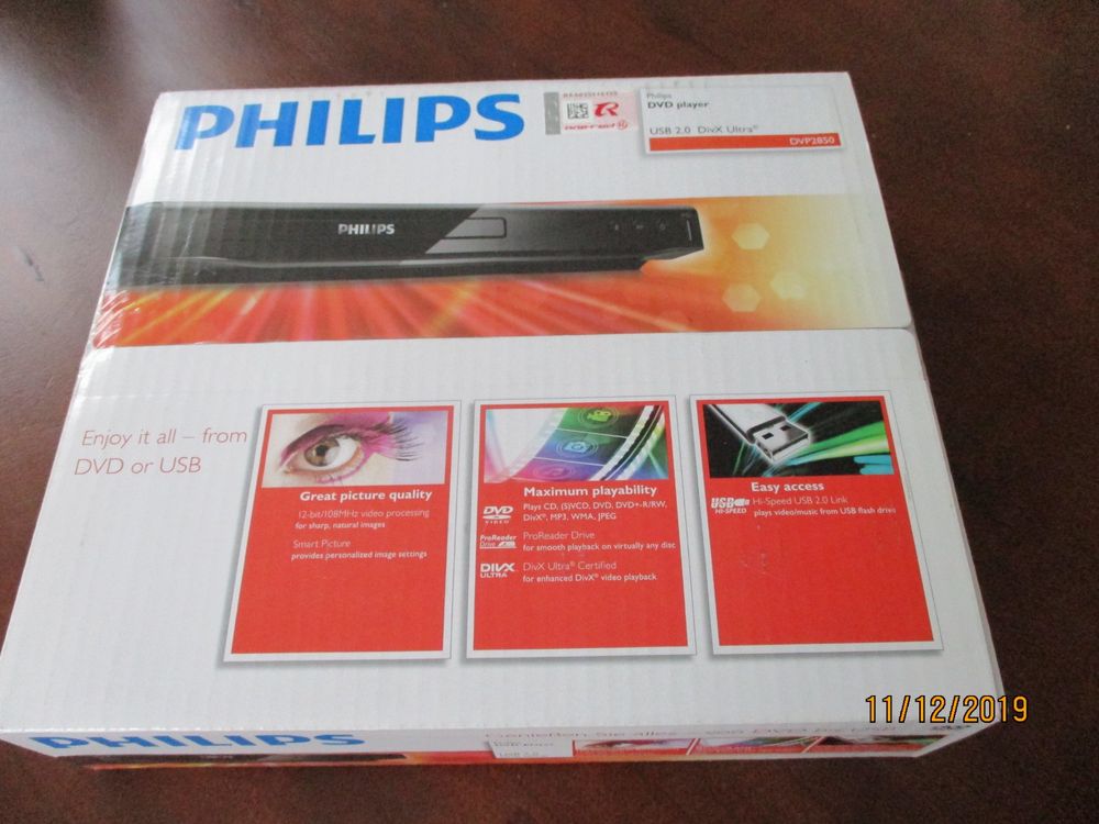 Philips DVP2850/12 DVDPlayer (DivX Ultra, SCART, USB 2.0) Kaufen auf