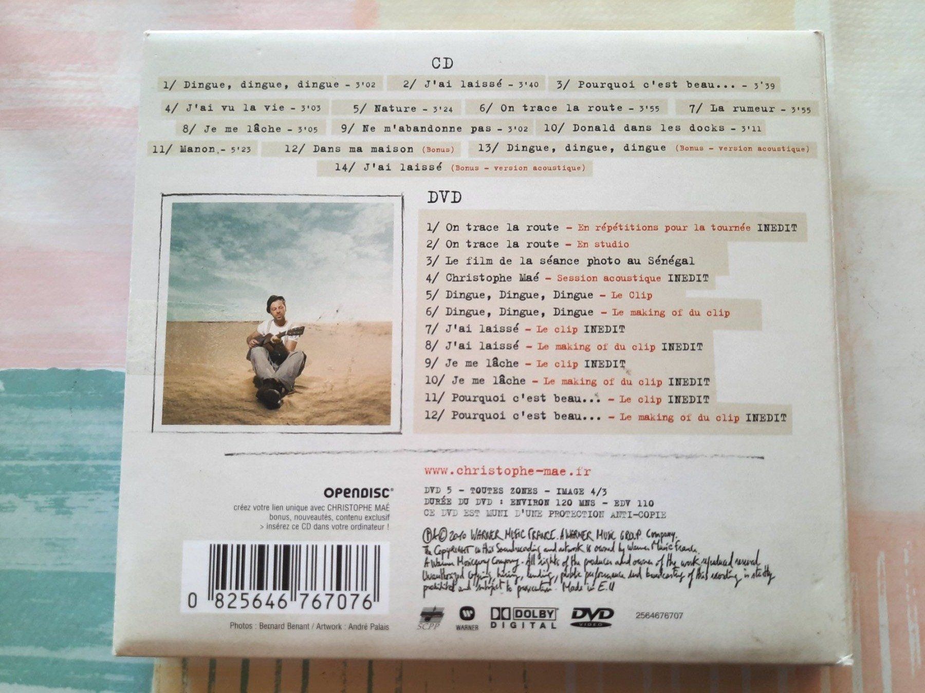 CDs: Cd Christophe Maé - On trace la route CD + DVD – D'occasion à Pully par bro_n52j 1