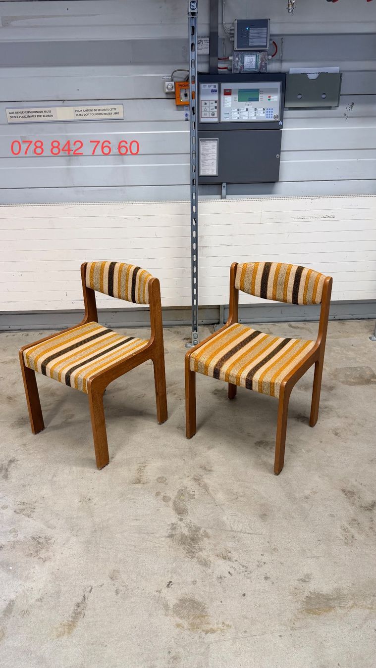 Stühle: lot 2 chaises vintage – Gebraucht aus Biel/Bienne von pvintage