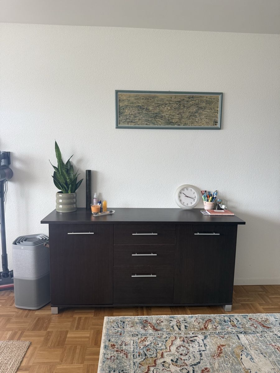 Credenze: Dark Wood Sideboard / Buffet - Great for Spring Storage! – Usato da Bassersdorf venduto da zim_s5hs