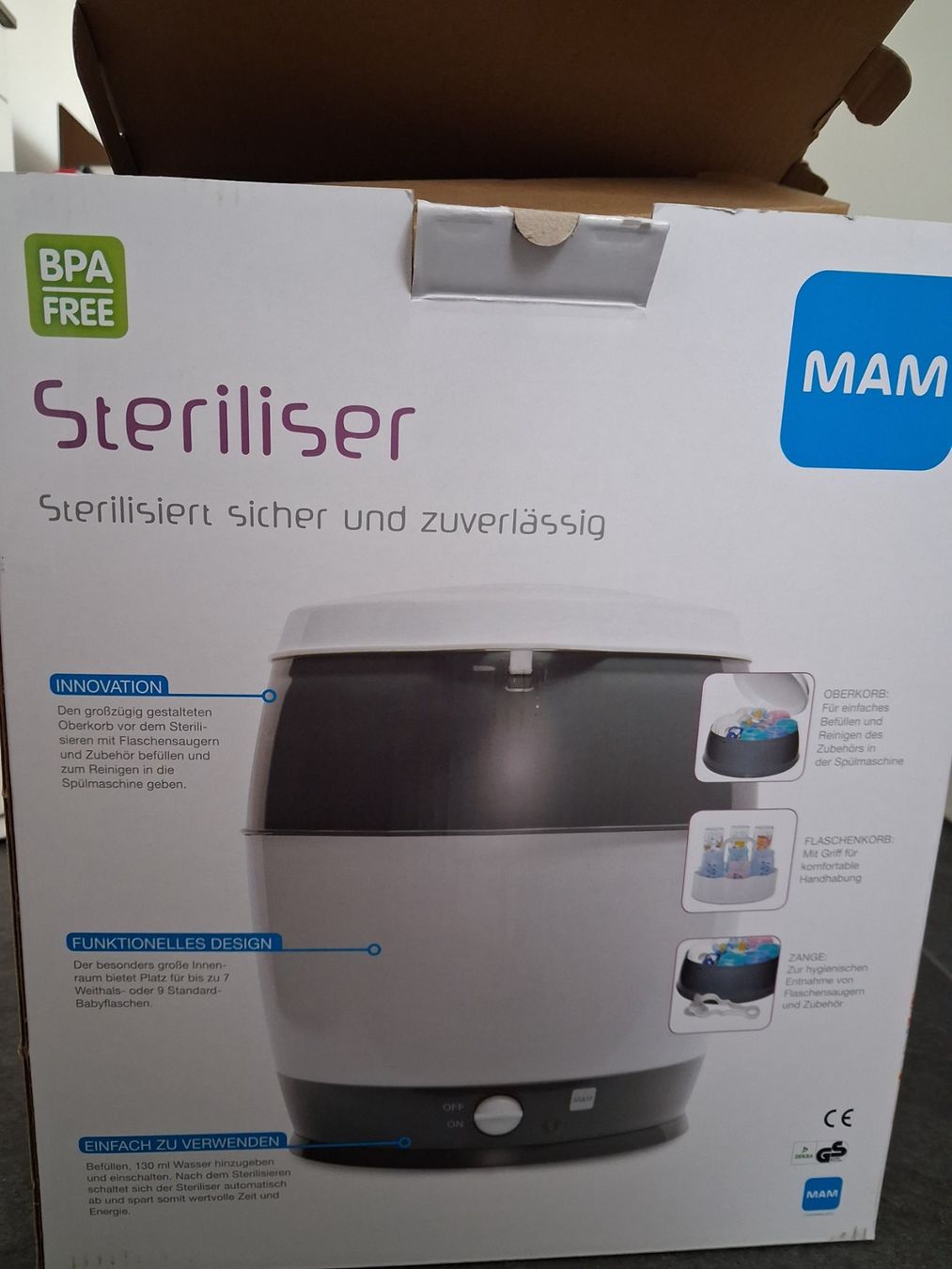 Mam Pasti del neonato: MAM Sterilisator – Usato da Bad Ragaz venduto da CookieBaker 1