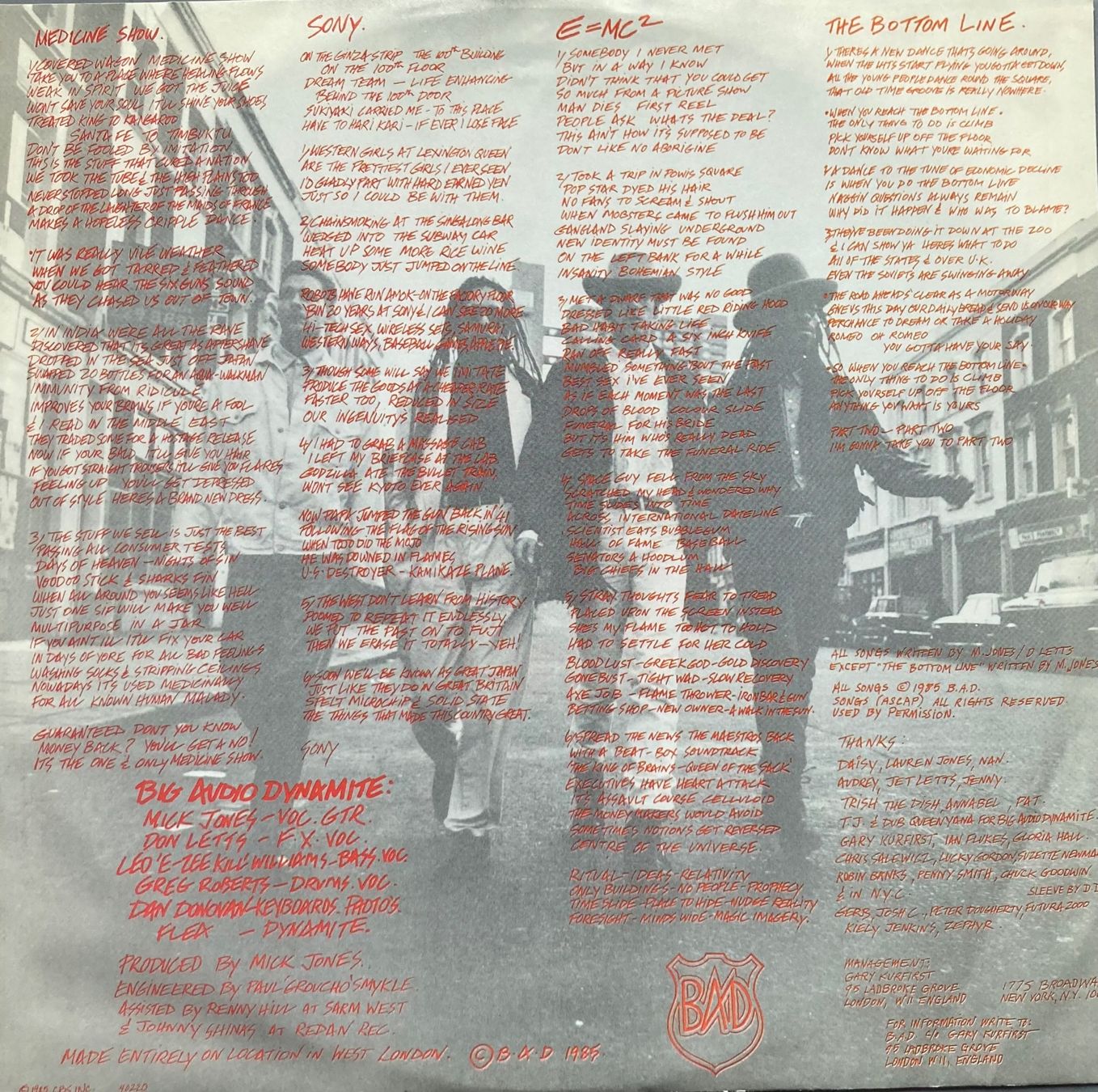 Dischi in vinile: BIG AUDIO DYNAMITE - THIS IS BIG AUDIO DYNAMITE – Usato da Poliez-Pittet venduto da Newtown-Records 2