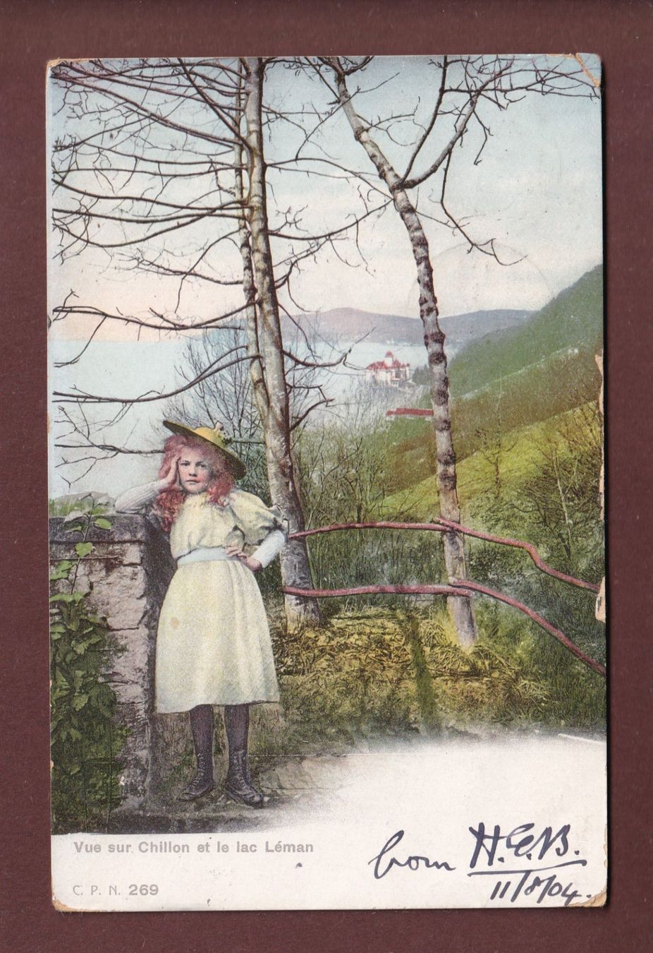 Ansichtskarten: VAUDOISE - Vue sur Chillon -1904 CPN – Gebraucht aus Pully von nicecards-shop
