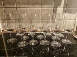 13 Champagner Gläser von Moët & Chandon