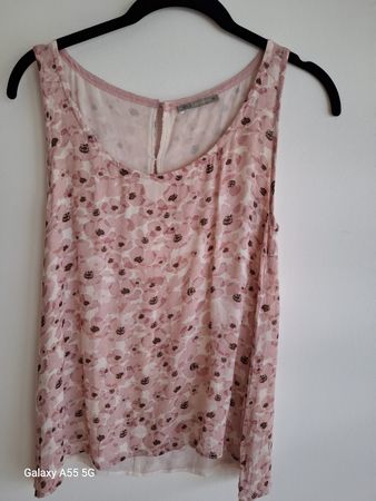 Haut NILE COLLECTION rose imprimé fleurs taille XS