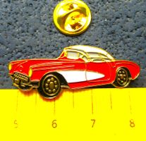 CHEVROLET CORVETTE OLDTIMER AUTO PIN GEPRÄGT