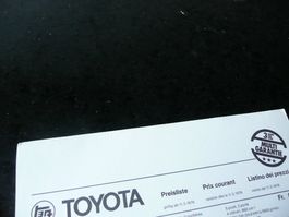 TOYOTA Preisliste 11.3.1976