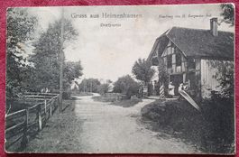 Gruss aus Heimenhausen 1919 - Dorfpartie