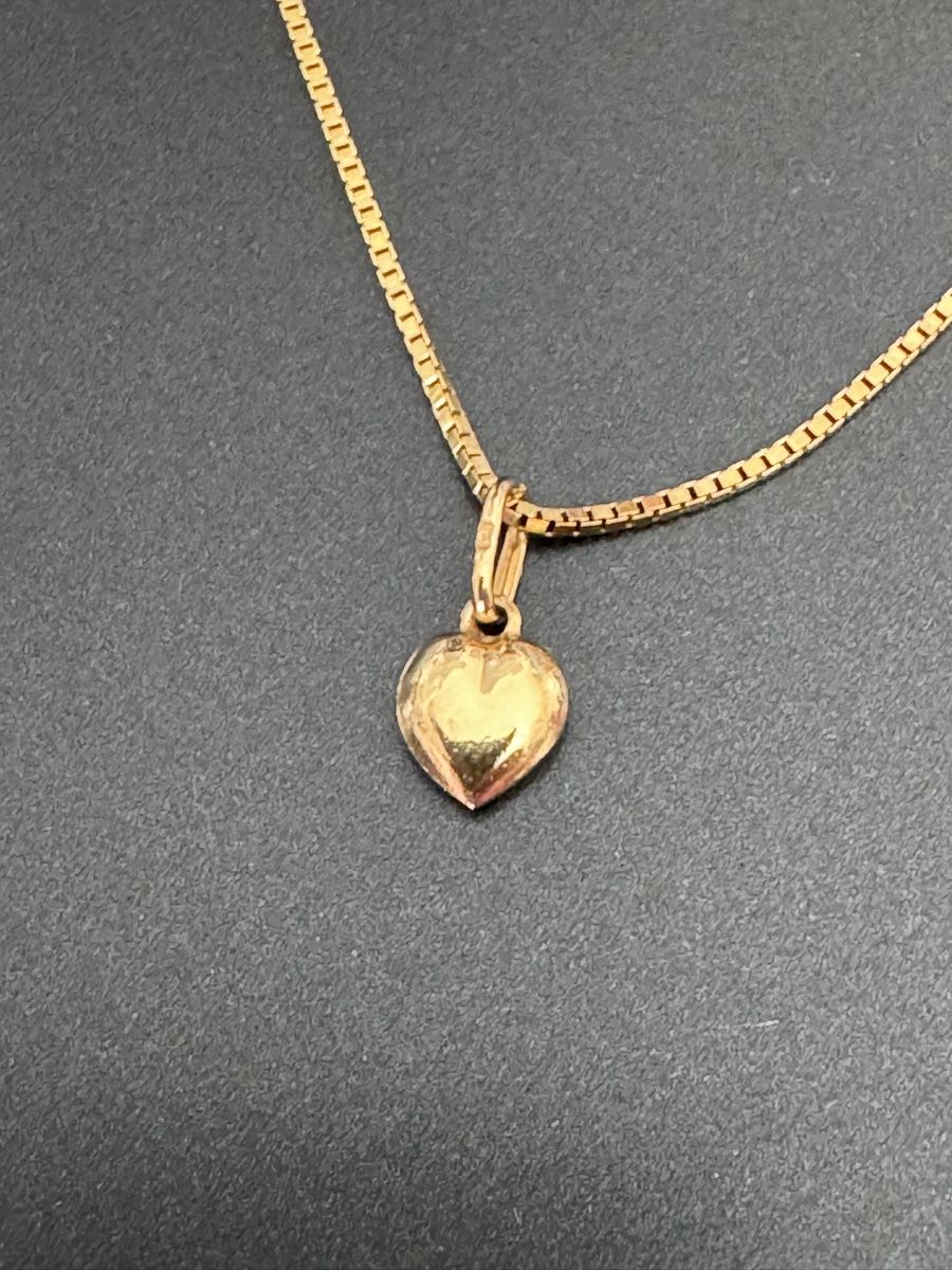 Catenine: Kette mit Herzanhänger 750 Gold – Usato da Au ZH venduto da parabellum60