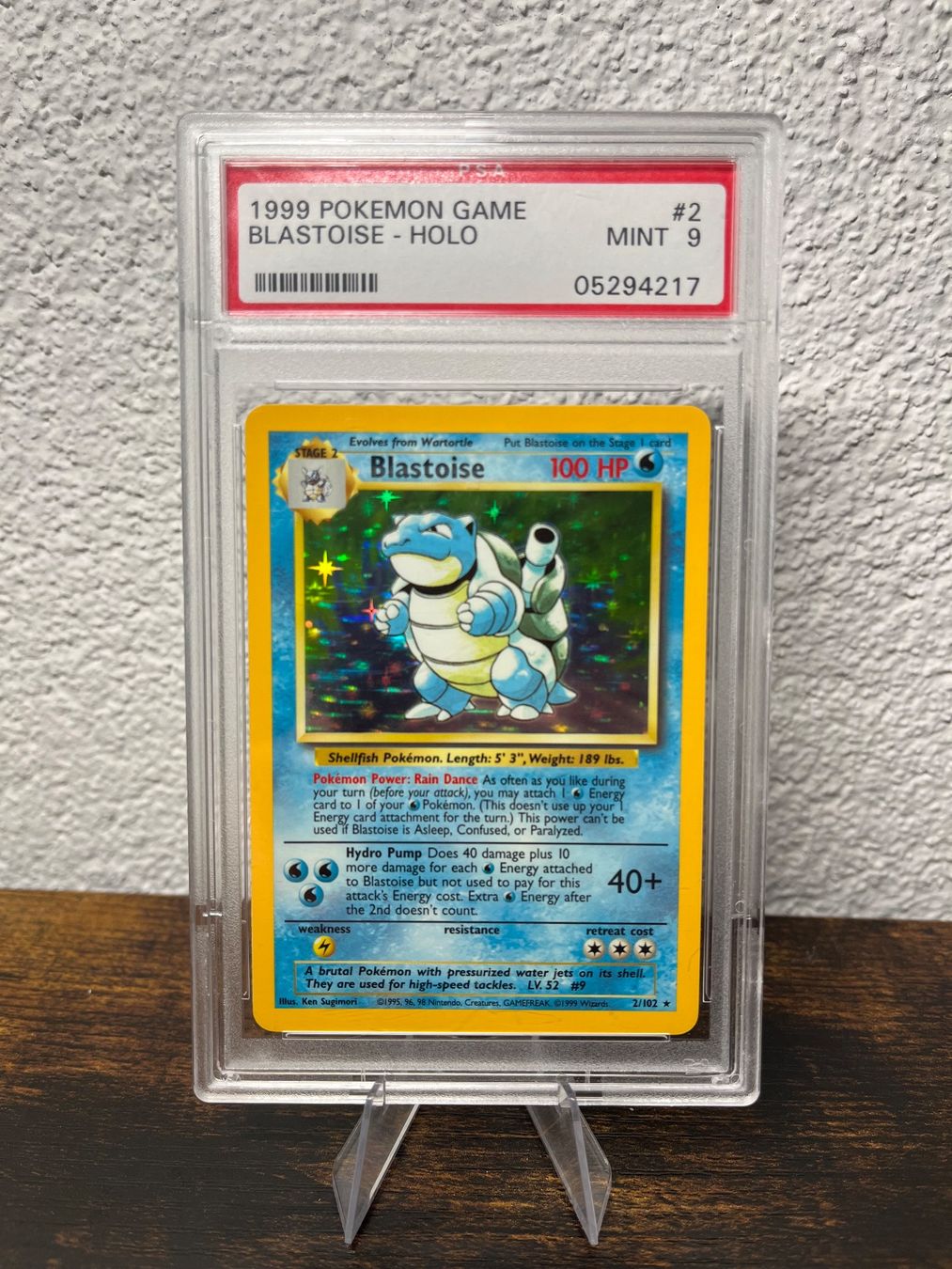 Pokémon Carte collezionabili: Pokemon Blastoise Turtok Base Set Holo PSA 9 – Usato da Prilly venduto da TopoLand