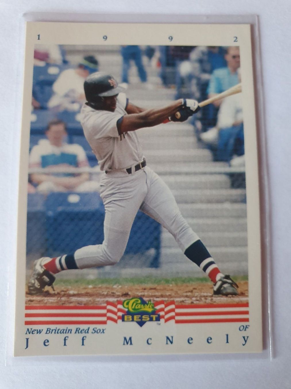 MLB Carte collezionabili: Jeff McNeely 1992 MLB Baseball Card – Usato da Oberdorf BL venduto da BaldenEagle