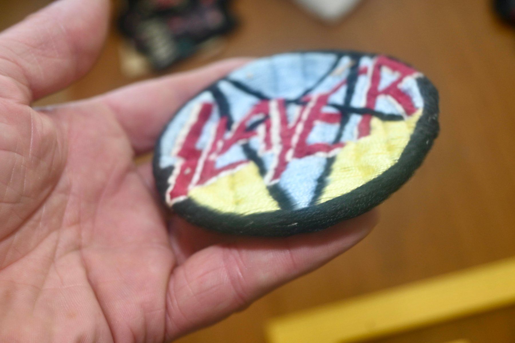 Dischi in vinile: VINTAGE Slayer PATCH dicker stoff BADGE – Usato da Pfaffhausen venduto da mono_rec 3