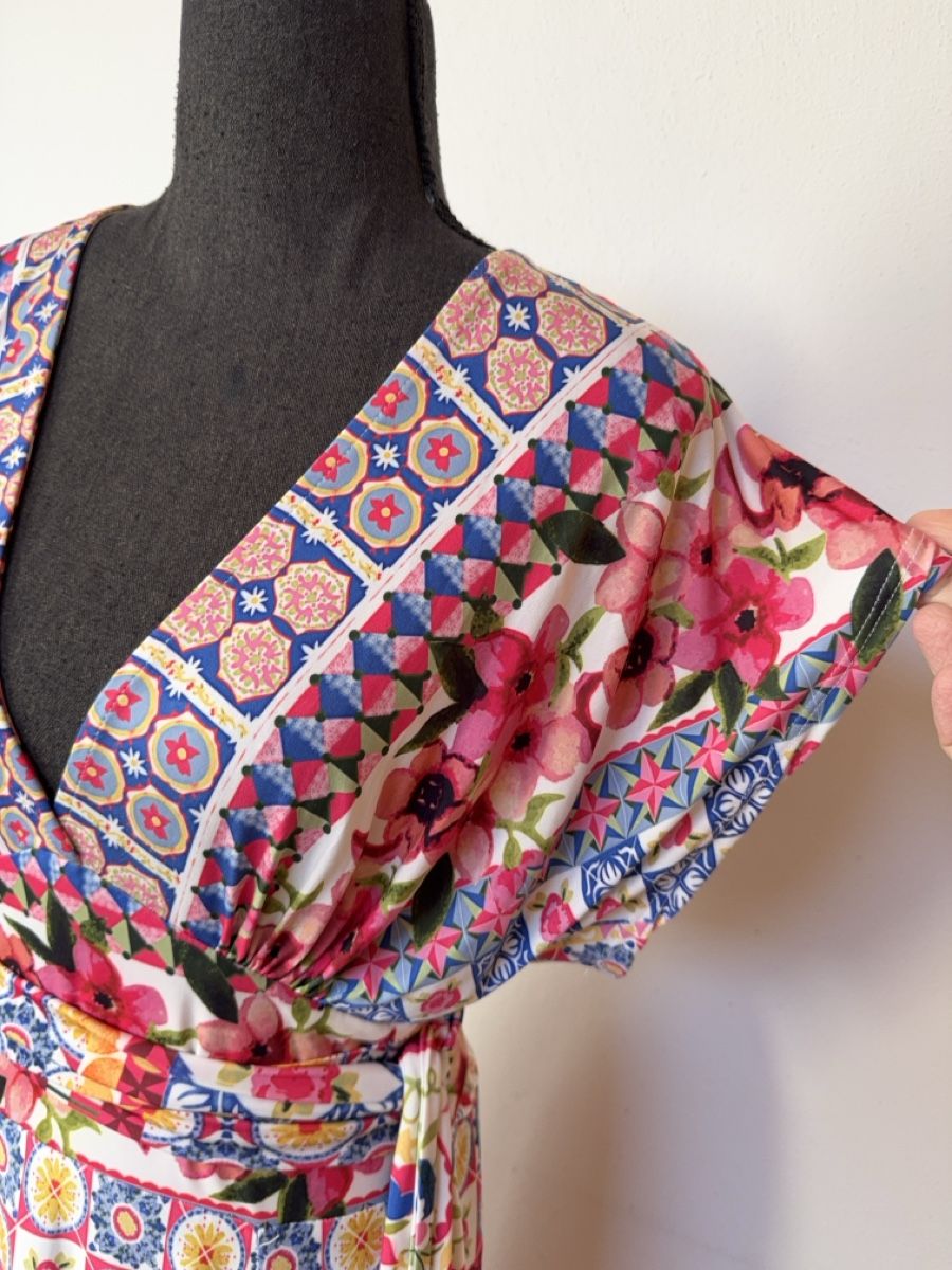 Vestiti: Buntes, sehr langes Bohokleid Aus Jersey  – Usato da Sigriswil venduto da ck56 4