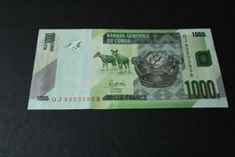 UNC Congo 1 000 Francs  2022