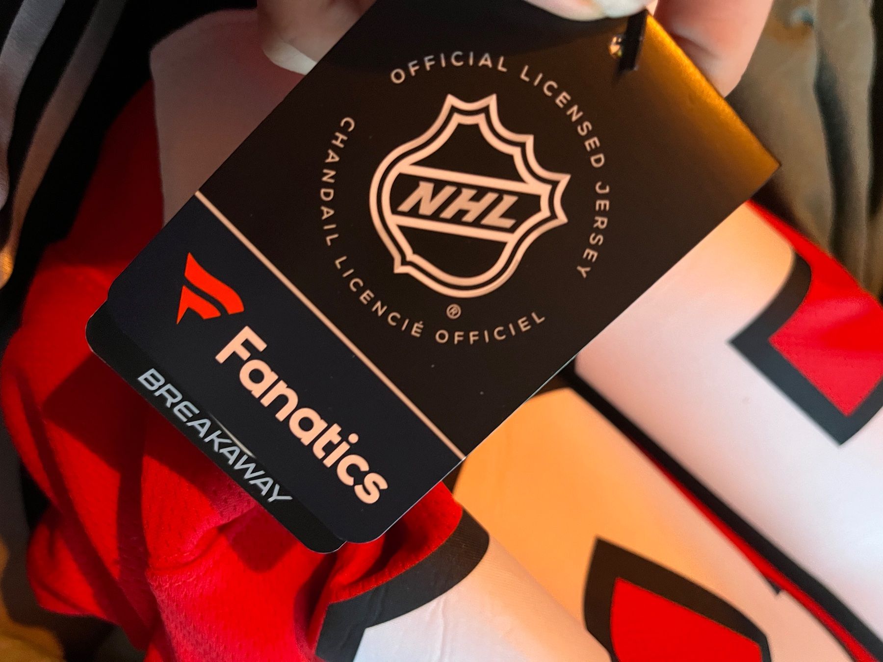 NHL Leibchen & Hosen: NHL New Jersey Devils rotes Trikot – Neu und originalverpackt aus Aarau von Moonie.00 2