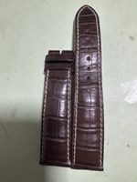 Bracelet montre Longines cuir marron état correct