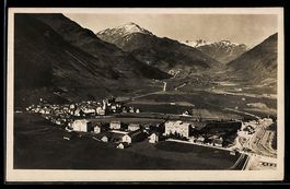 Andermatt, Gesamtansicht gegen die Furka