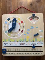 Lerntafel Holz mit Uhr, Kalender und Wetter