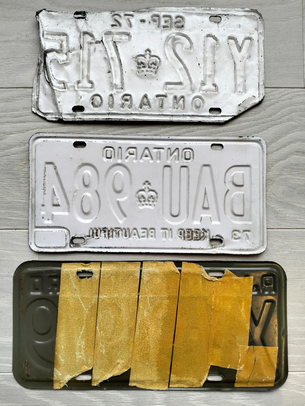 Schilder: 3x Autokennzeichen Nummerschild – Gebraucht aus Uster von KarlZH 1