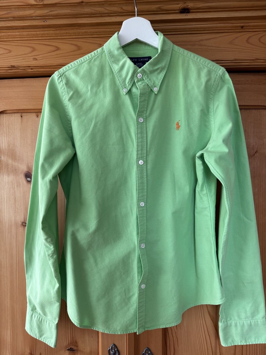 Ralph Lauren Camicette: Ralph Lauren Bluse, Slim Fit, Gr. 10, Hellgrün – Usato da Rotkreuz venduto da TR3B