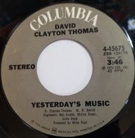 Thomas David Clayton: Yesterday's Music 7"