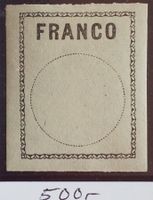 3212A) Nr. 1, Francozettel, postfrisch Kt. 500.- selten