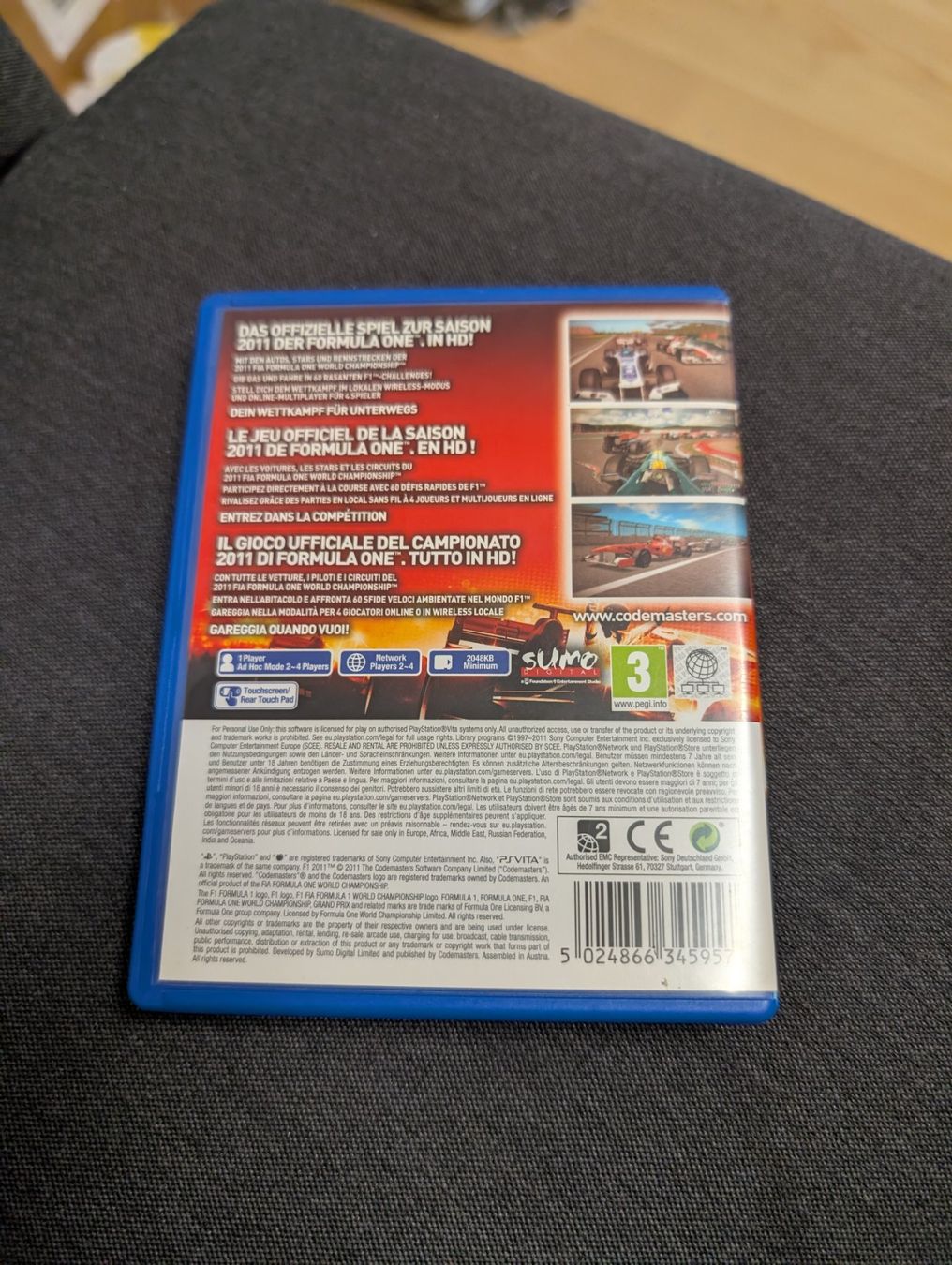 Spiele: Formula 1 2011 ps vita – Gebraucht aus Giubiasco von Ticinerd 1