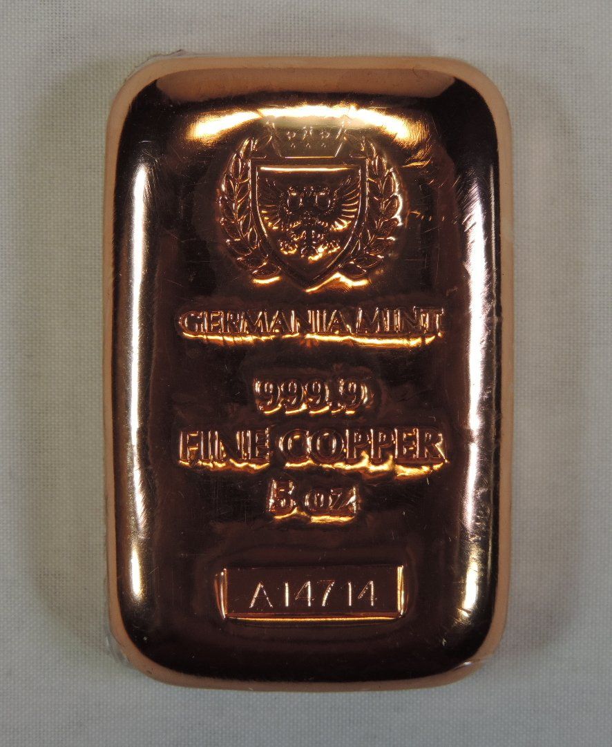 Metalli preziosi: 5 oz Kupfer Barren, Germania Mint – Nuovo e nell'imballaggio originale da Duggingen venduto da doogbua 2