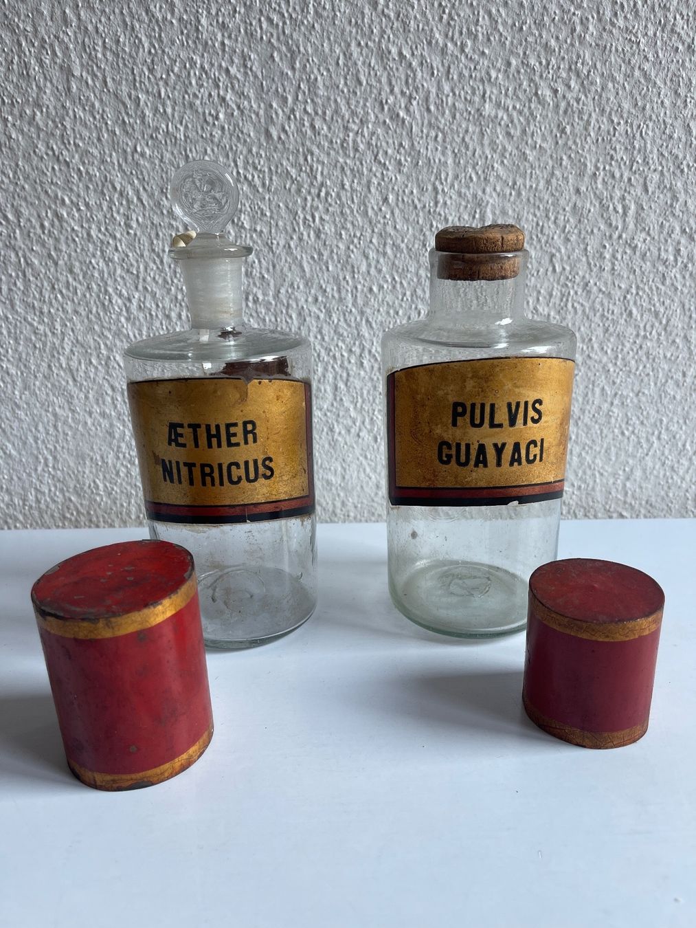 Accessori da laboratorio: 6 Apothekerflaschen Antik – Usato da Zürich venduto da d.reitzer 1