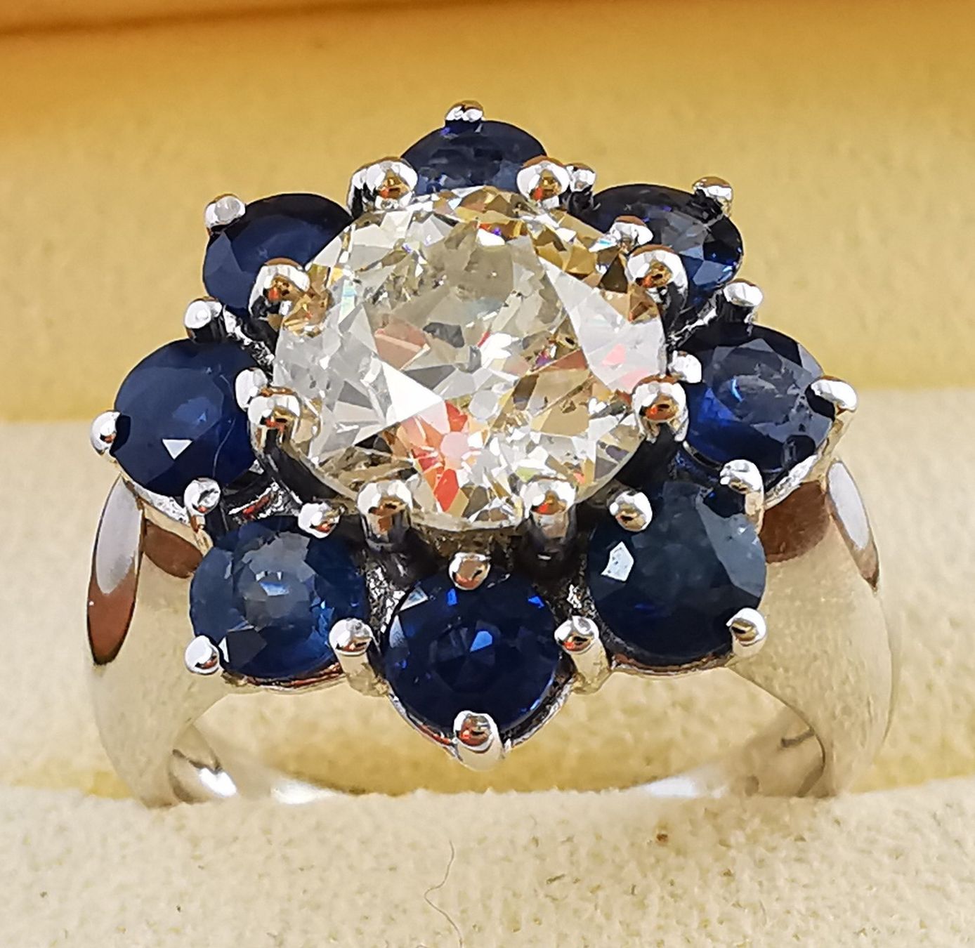 Anelli: Anello 18k con diamante e zaffiri – Nuovo (secondo la descrizione) da Brissago venduto da Kri_2k8j 6