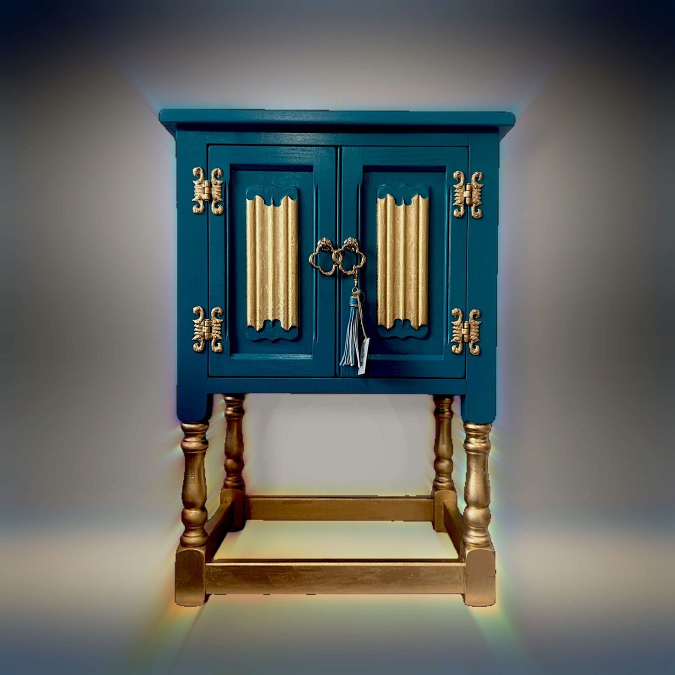 Commodes: ✨ Türkis trifft Gold | Handveredelt | Upcycling Unikat – Neuf (Voir description) à Obfelden par StilBruch