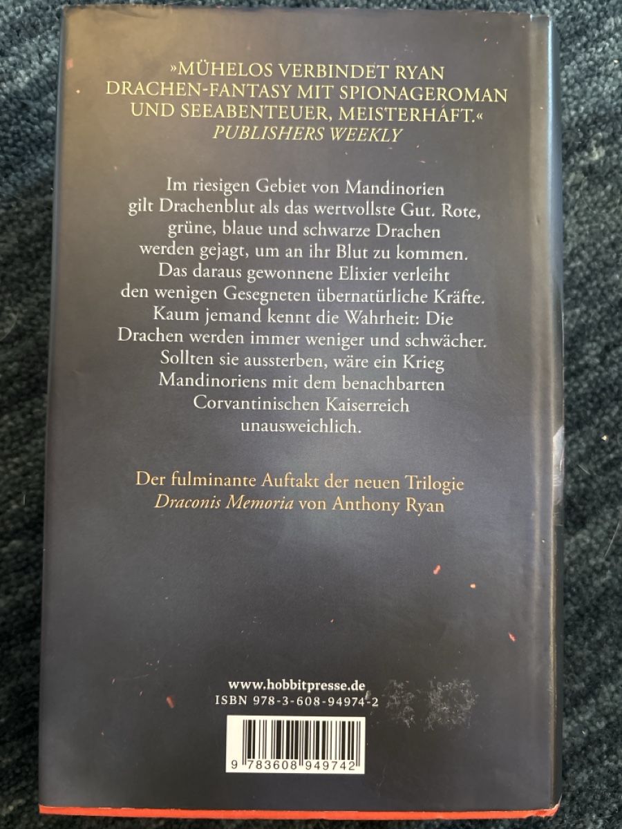 Libri: Anthony Ryan Bucher-Set 3 Bände – Usato da Bern venduto da Bumbler 6