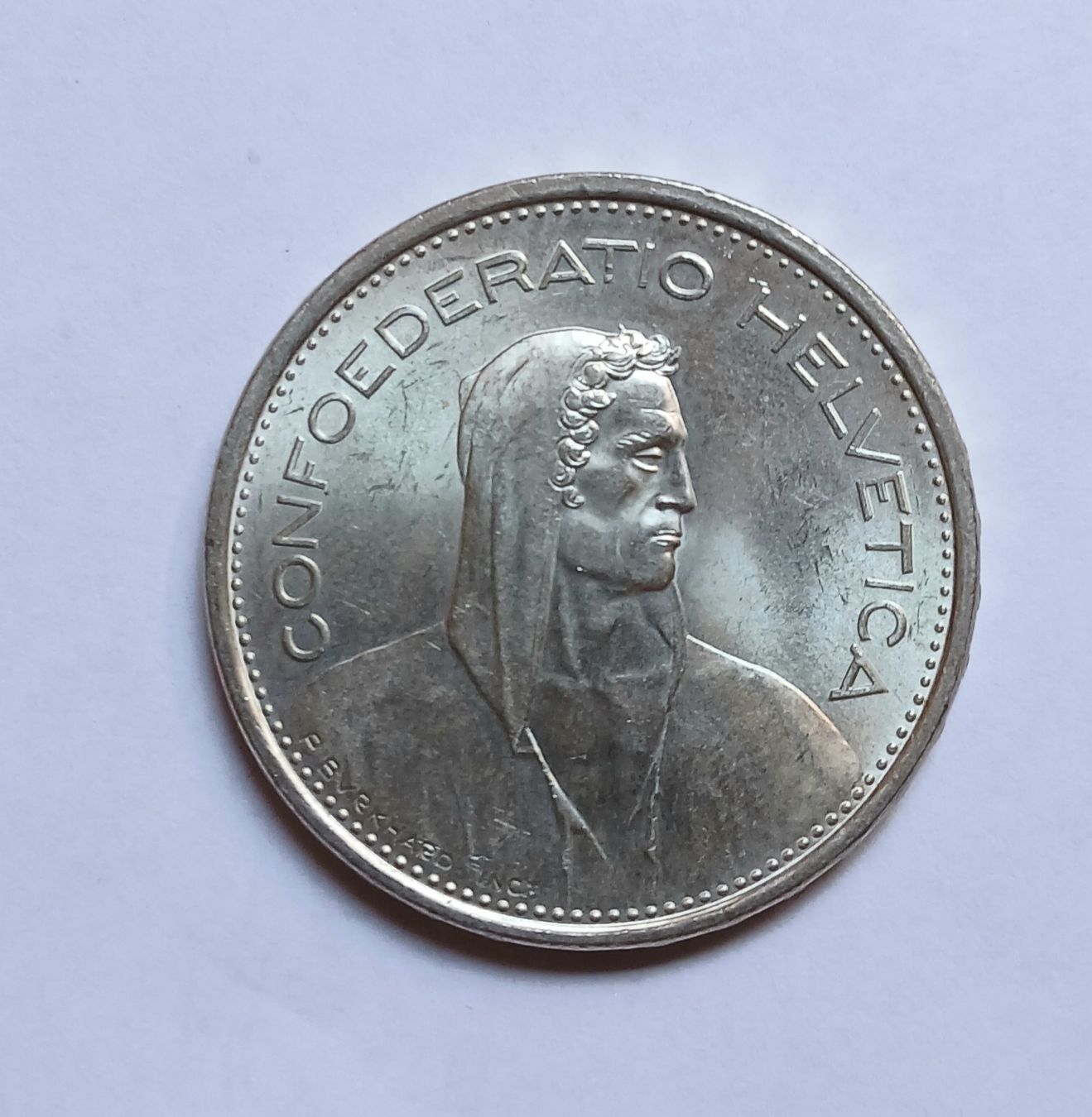 Alle Münzen: 5 fr argent 1967 – Gebraucht aus Sciernes-d'Albeuve von Dojo004 1
