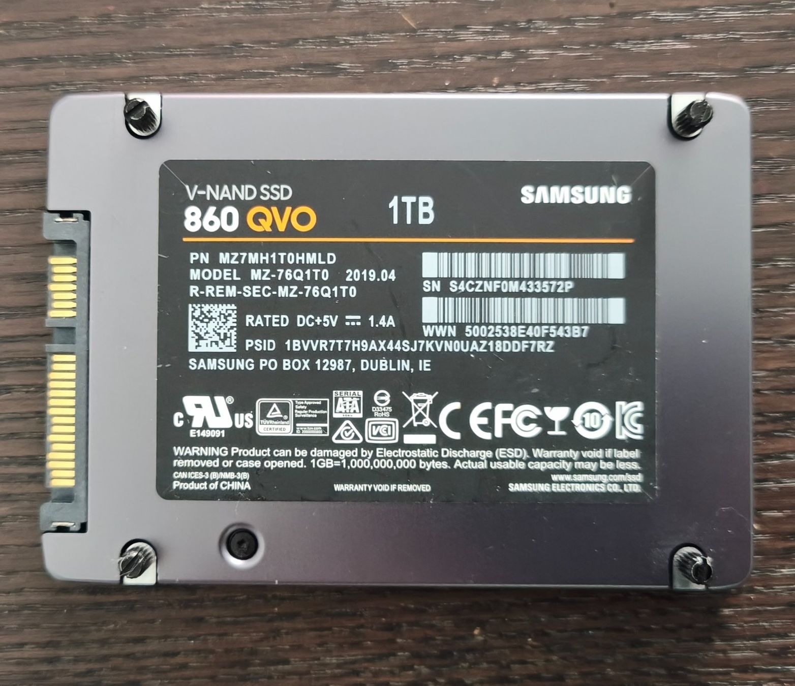 Samsung Dischi rigidi: Samsung 860 QVO 1TB SSD – Usato da Oberrüti venduto da ITmen