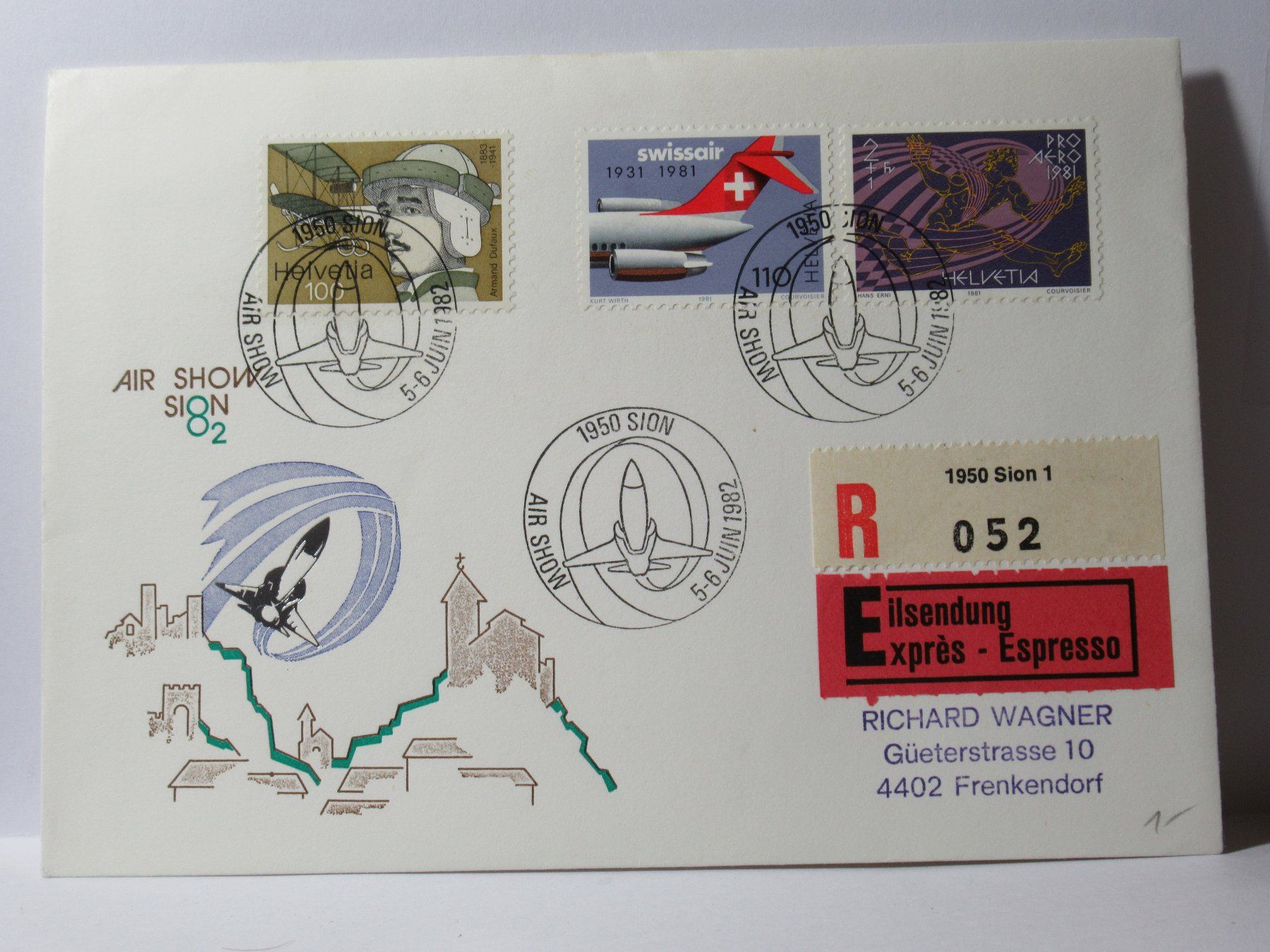 Alle Briefmarken: Sion 1982 – Gebraucht aus Grenchen von Bluemchen1900
