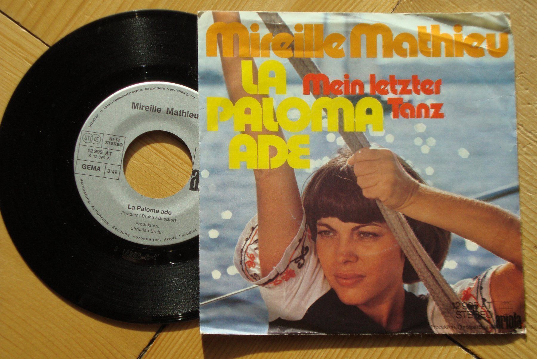 Dischi in vinile: MIREILLE MATHIEU - MEIN LETZTER TANZ – Usato da Bern venduto da Uli_10_11 1