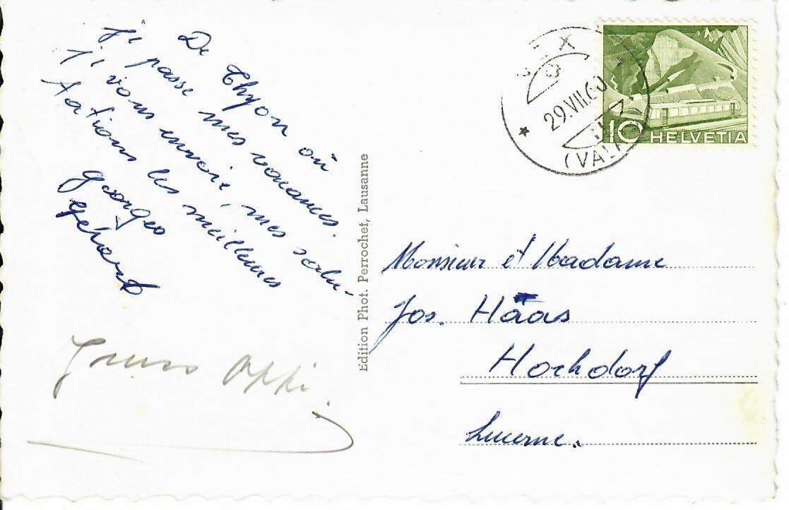 Cartoline postali: Zhyon - Cabane CAS la Matze – Usato da Hochdorf venduto da Ziegel-16 1