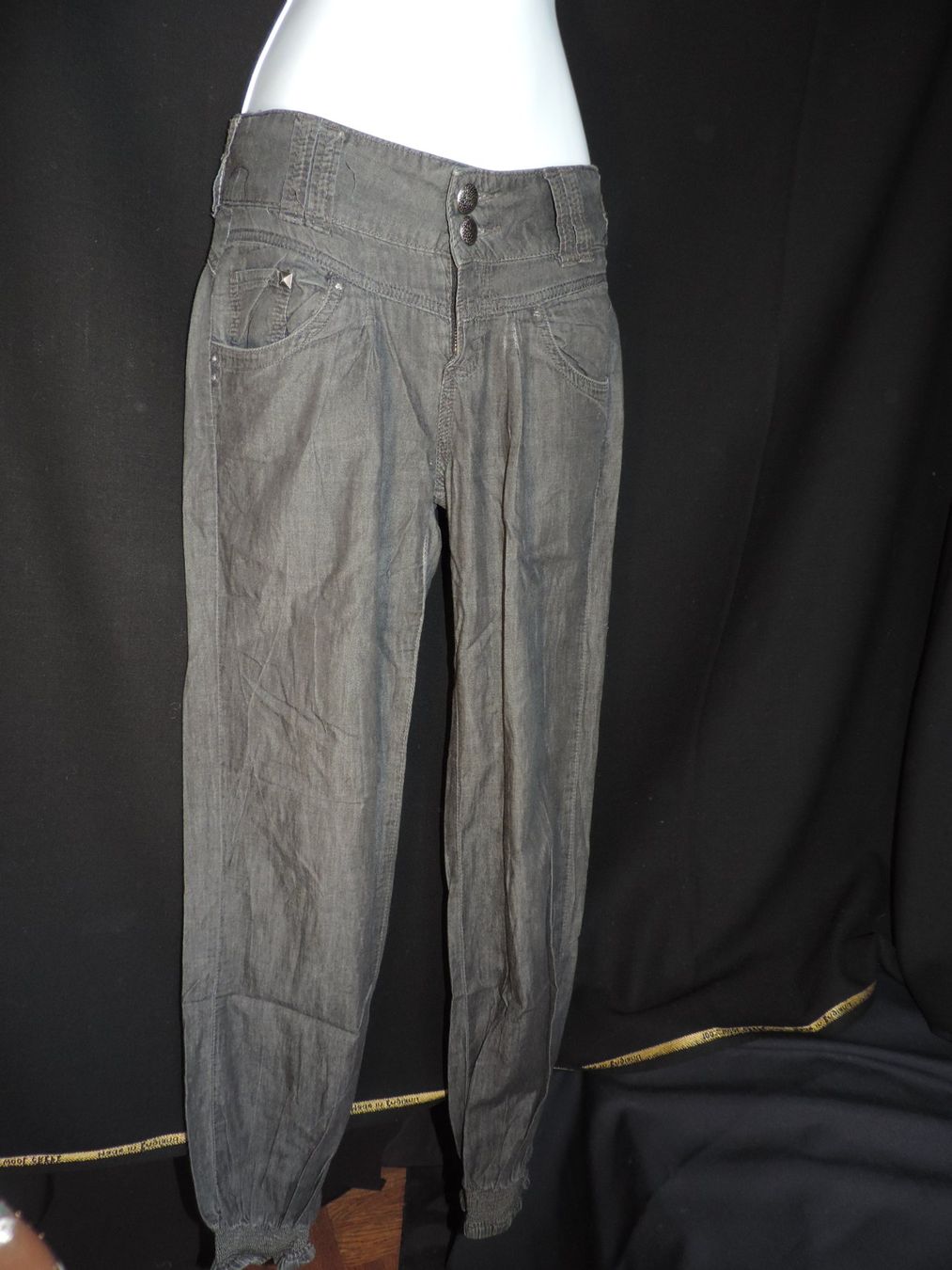 Jeans: jeans souple noir gris – Usato da Genève venduto da Axelle333 7