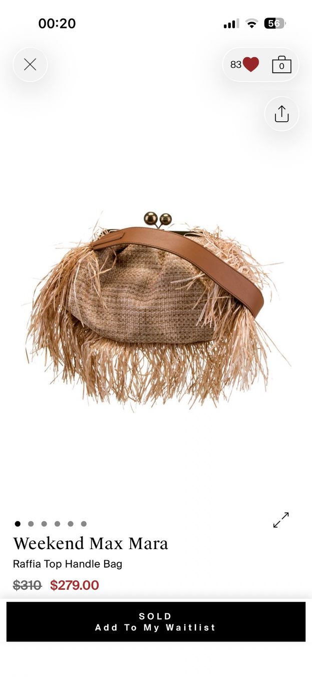 Max Mara Sacs femmes: WEEKEND MAX MARA Raffia Tasche – Neuf (Voir description) à Herrliberg par mayfi 9