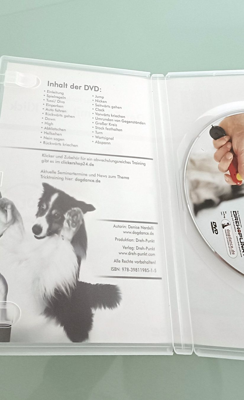 Tutti i DVDs: Hunde-DVD: "Der Trick mit dem Klick 2" Denise Nardelli – Usato da Sitterdorf venduto da imsis 1