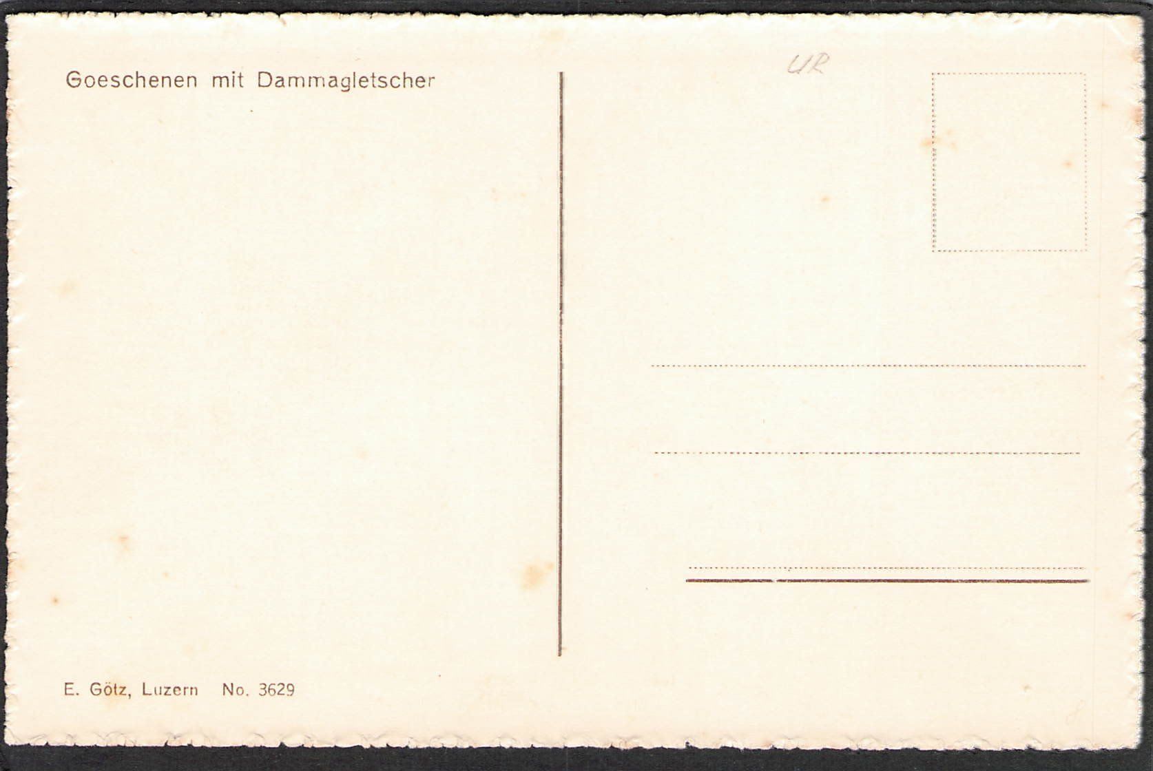 Cartes postales: -Goeschenen – D'occasion à Reichenburg par Pipo-67 1