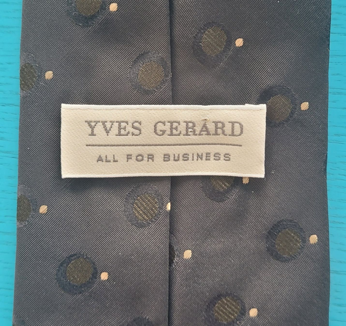 Cravatte: Schwarze Krawatte mit Muster von Yves Gerard – Nuovo e nell'imballaggio originale da SCHÜBELBACH venduto da CoKaHa 3