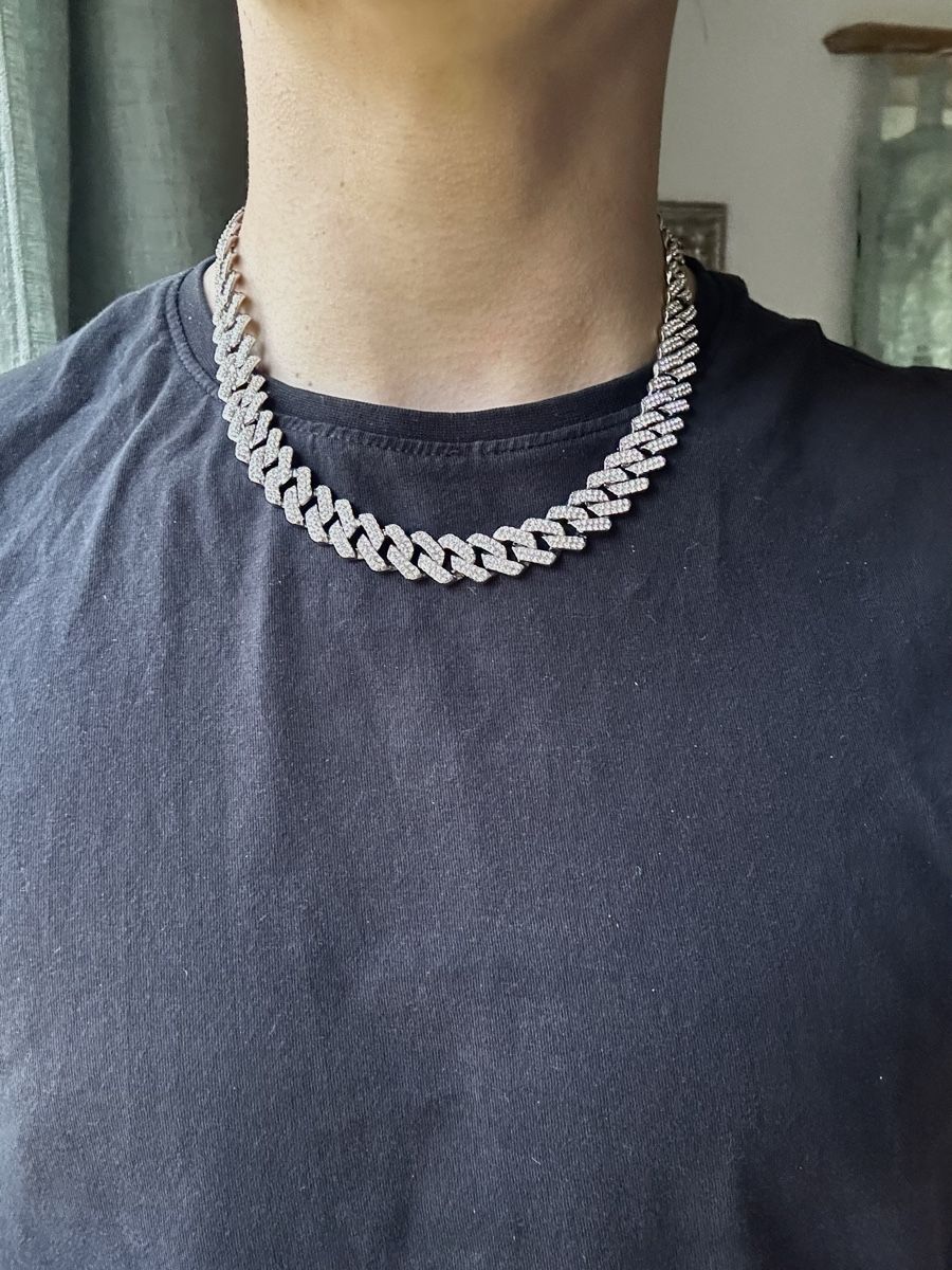 Catenine: Chaine Cuban diamants synthétiques – Nuovo (secondo la descrizione) da Péry venduto da Vezuve 2