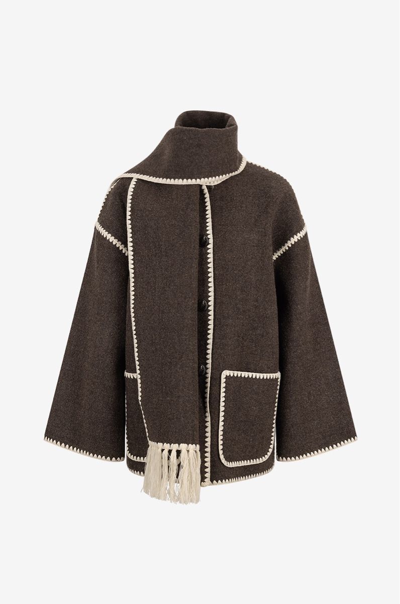 Totême Cappotti: Manteau TOTEME marron, écharpe intégrée, Taille 40 – Usato da Zürich venduto da Massete