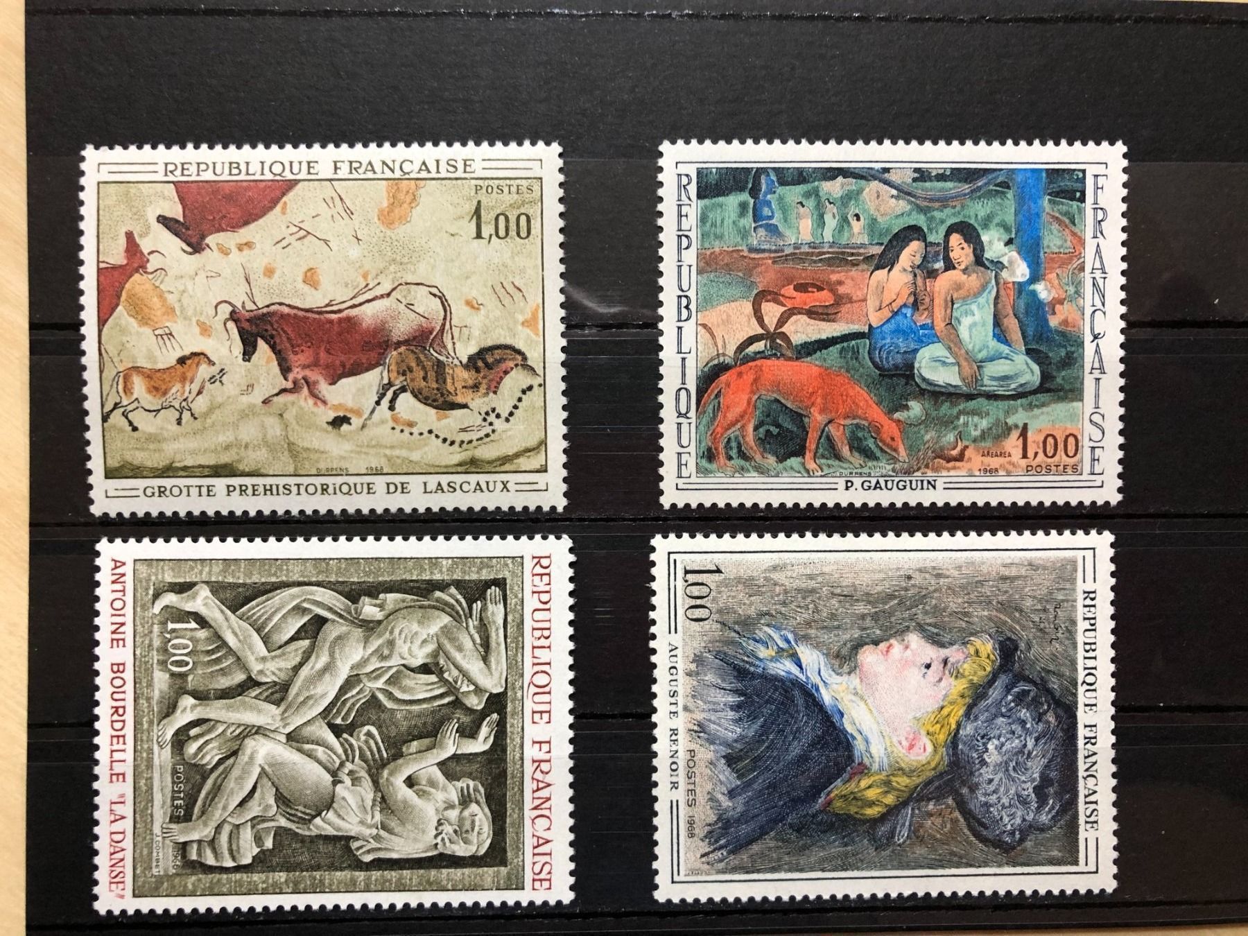 Alle Briefmarken: Musée Imaginaire 1968 4 Tableaux neufs** – Neu und originalverpackt aus Lausanne von ffhoud