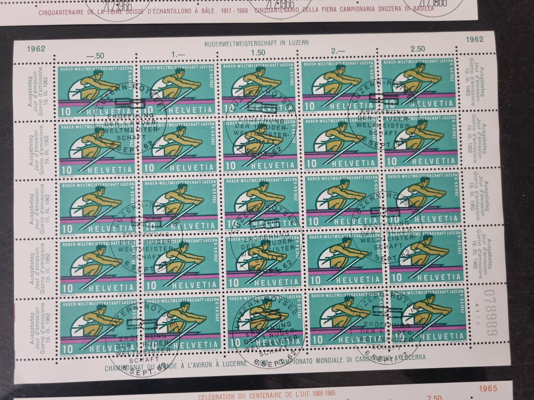 Tutti i francobolli: 8 CH Bogen 1962 - 66 mit Ersttag - Stempel – Usato da Gümligen venduto da Geniusbuy 6